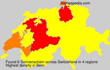Surname Sonnenschein in Switzerland Surname Sonnenschein in Switzerland