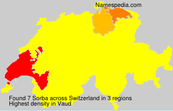 Surname Sorba in Switzerland Surname Sorba in Switzerland