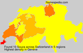 Surname Souza in Switzerland Surname Souza in Switzerland