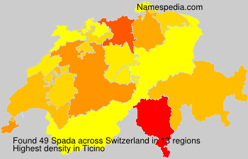 Surname Spada in Switzerland Surname Spada in Switzerland