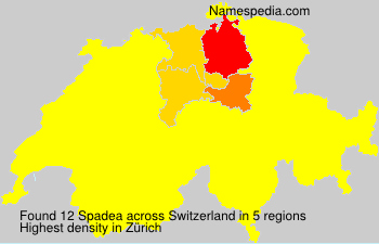 Surname Spadea in Switzerland Surname Spadea in Switzerland