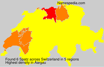 Surname Spatz in Switzerland Surname Spatz in Switzerland