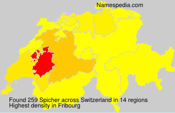 Surname Spicher in Switzerland Surname Spicher in Switzerland