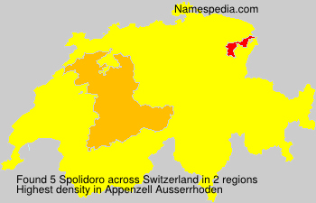 Surname Spolidoro in Switzerland Surname Spolidoro in Switzerland