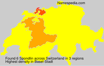 Surname Spondlin in Switzerland Surname Spondlin in Switzerland