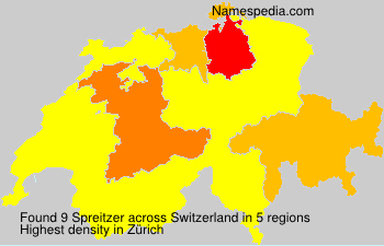Surname Spreitzer in Switzerland Surname Spreitzer in Switzerland