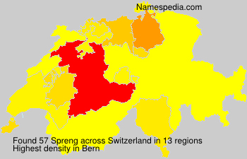 Surname Spreng in Switzerland Surname Spreng in Switzerland