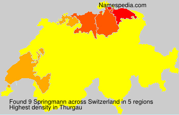 Surname Springmann in Switzerland Surname Springmann in Switzerland