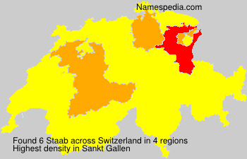Surname Staab in Switzerland Surname Staab in Switzerland