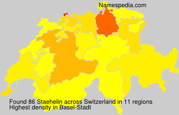 Surname Staehelin in Switzerland Surname Staehelin in Switzerland