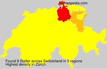 Surname Staller in Switzerland