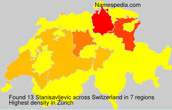 Surname Stanisavljevic in Switzerland Surname Stanisavljevic in Switzerland