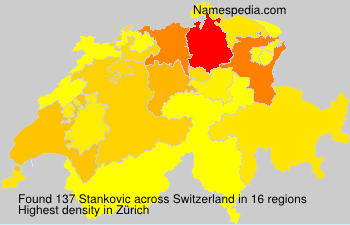 Surname Stankovic in Switzerland