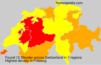 Surname Stender in Switzerland Surname Stender in Switzerland
