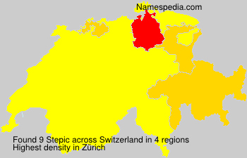 Surname Stepic in Switzerland