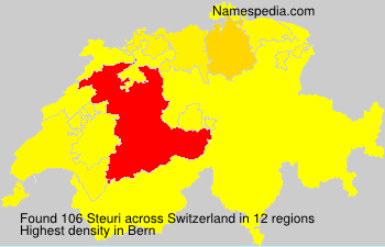 Surname Steuri in Switzerland Surname Steuri in Switzerland