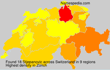 Surname Stjepanovic in Switzerland Surname Stjepanovic in Switzerland