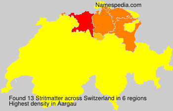 Surname Stritmatter in Switzerland Surname Stritmatter in Switzerland