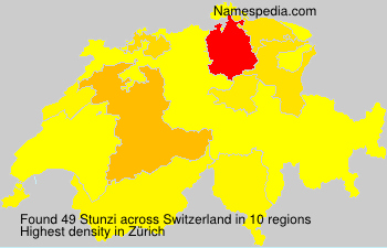 Surname Stunzi in Switzerland Surname Stunzi in Switzerland