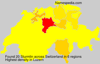 Surname Sturmlin in Switzerland Surname Sturmlin in Switzerland