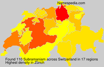 Surname Subramaniam in Switzerland Surname Subramaniam in Switzerland