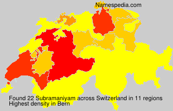 Surname Subramaniyam in Switzerland Surname Subramaniyam in Switzerland