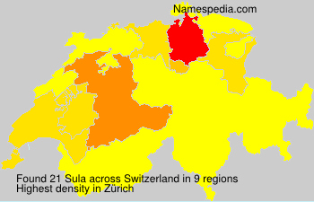 Surname Sula in Switzerland Surname Sula in Switzerland