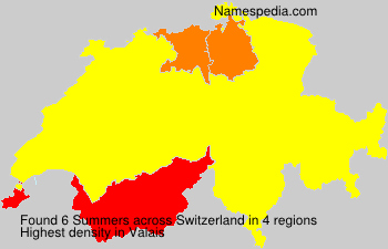 Surname Summers in Switzerland Surname Summers in Switzerland