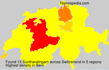Surname Suntharalingam in Switzerland Surname Suntharalingam in Switzerland