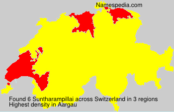 Surname Suntharampillai in Switzerland Surname Suntharampillai in Switzerland