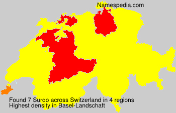 Surname Surdo in Switzerland Surname Surdo in Switzerland