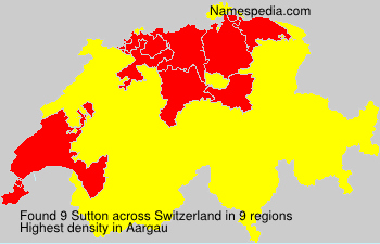 Surname Sutton in Switzerland Surname Sutton in Switzerland