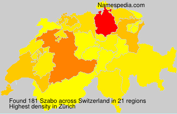 Surname Szabo in Switzerland Surname Szabo in Switzerland