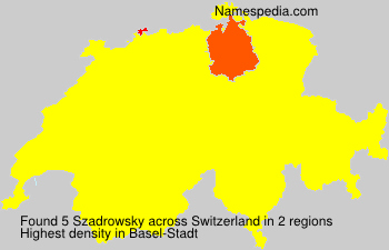 Surname Szadrowsky in Switzerland Surname Szadrowsky in Switzerland