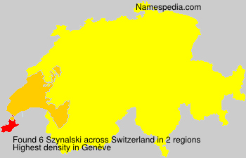 Surname Szynalski in Switzerland