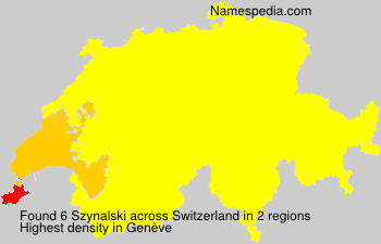 Surname Szynalski in Switzerland Surname Szynalski in Switzerland