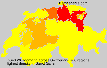 Surname Tagmann in Switzerland Surname Tagmann in Switzerland