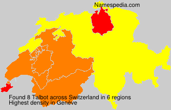 Surname Talbot in Switzerland Surname Talbot in Switzerland
