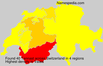 Surname Tannast in Switzerland Surname Tannast in Switzerland