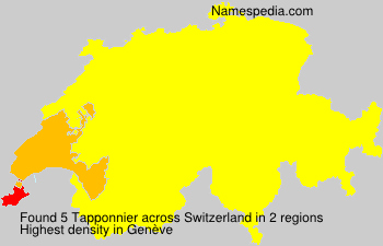 Surname Tapponnier in Switzerland Surname Tapponnier in Switzerland