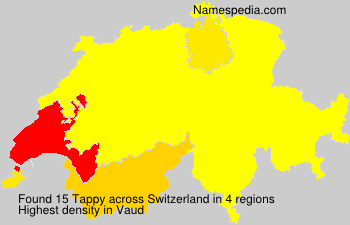 Surname Tappy in Switzerland Surname Tappy in Switzerland