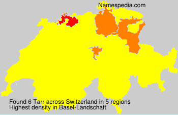 Surname Tarr in Switzerland Surname Tarr in Switzerland