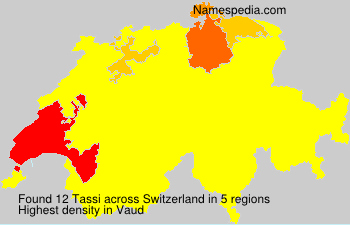 Surname Tassi in Switzerland Surname Tassi in Switzerland
