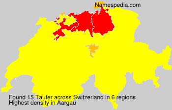 Surname Taufer in Switzerland Surname Taufer in Switzerland