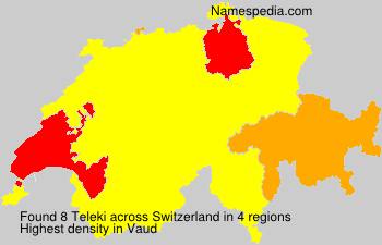 Surname Teleki in Switzerland Surname Teleki in Switzerland