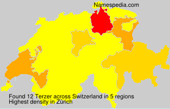 Surname Terzer in Switzerland Surname Terzer in Switzerland