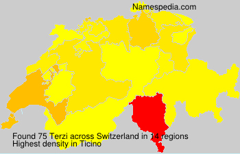 Surname Terzi in Switzerland Surname Terzi in Switzerland