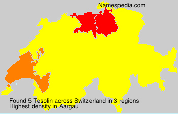 Surname Tesolin in Switzerland Surname Tesolin in Switzerland