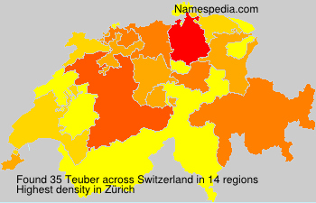 Surname Teuber in Switzerland Surname Teuber in Switzerland