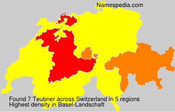 Surname Teubner in Switzerland Surname Teubner in Switzerland